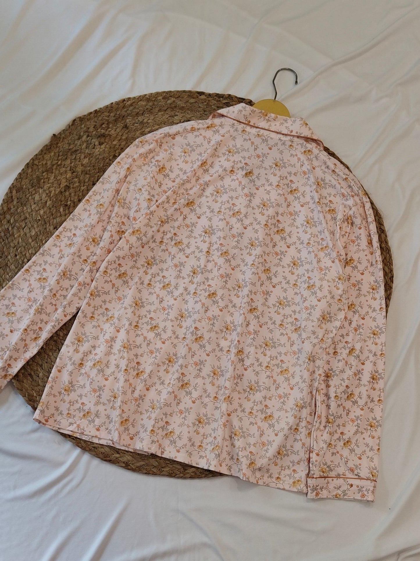 Pink Plus Size Floral Loungewear Set