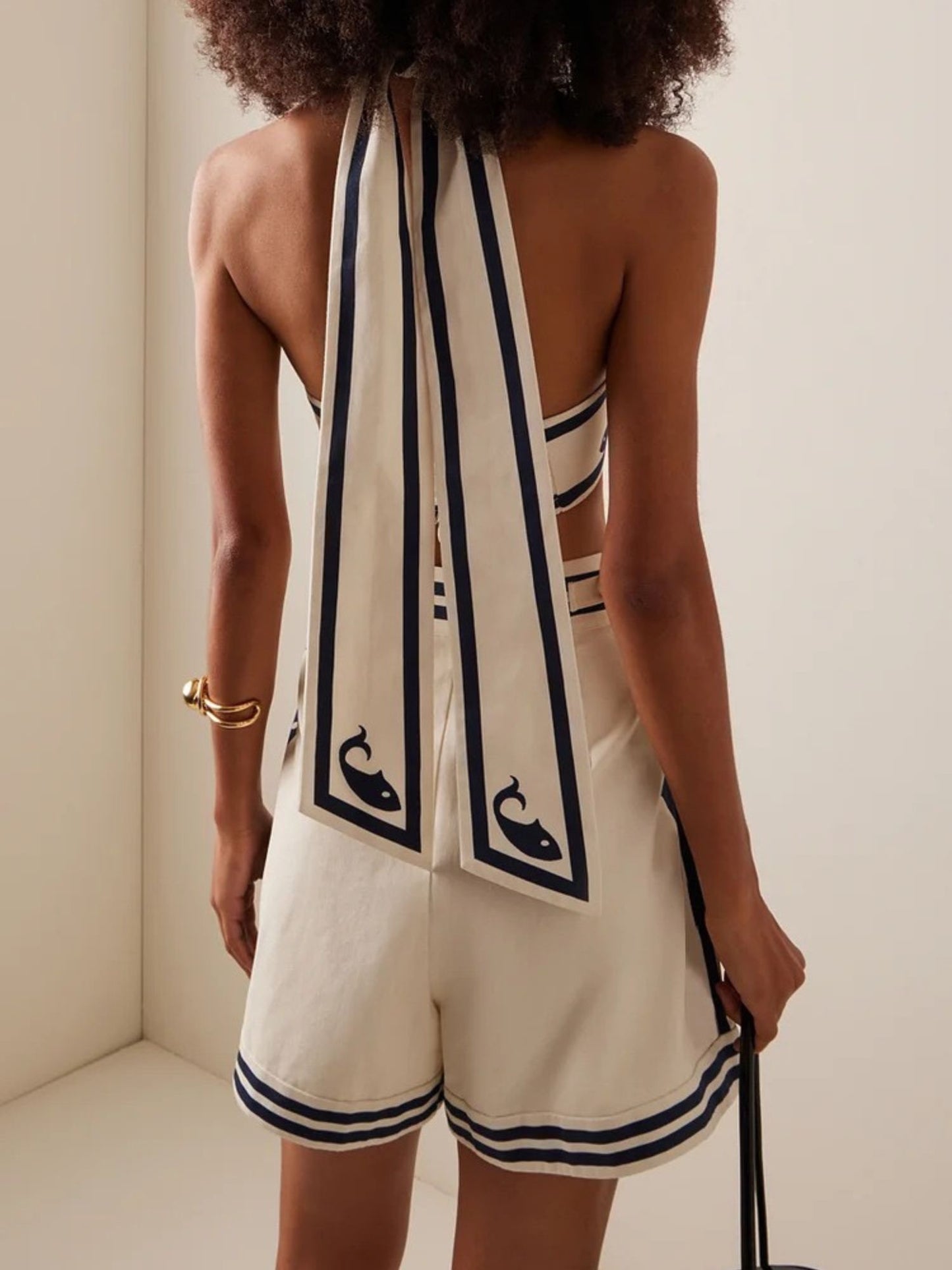Nautical High-Waist Set