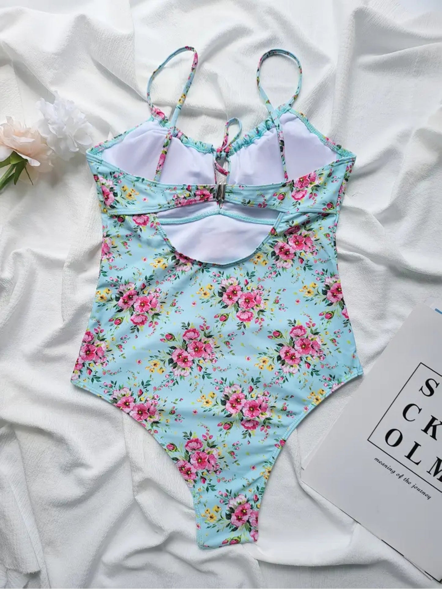Floral Keyhole One-Piece Swimsuit