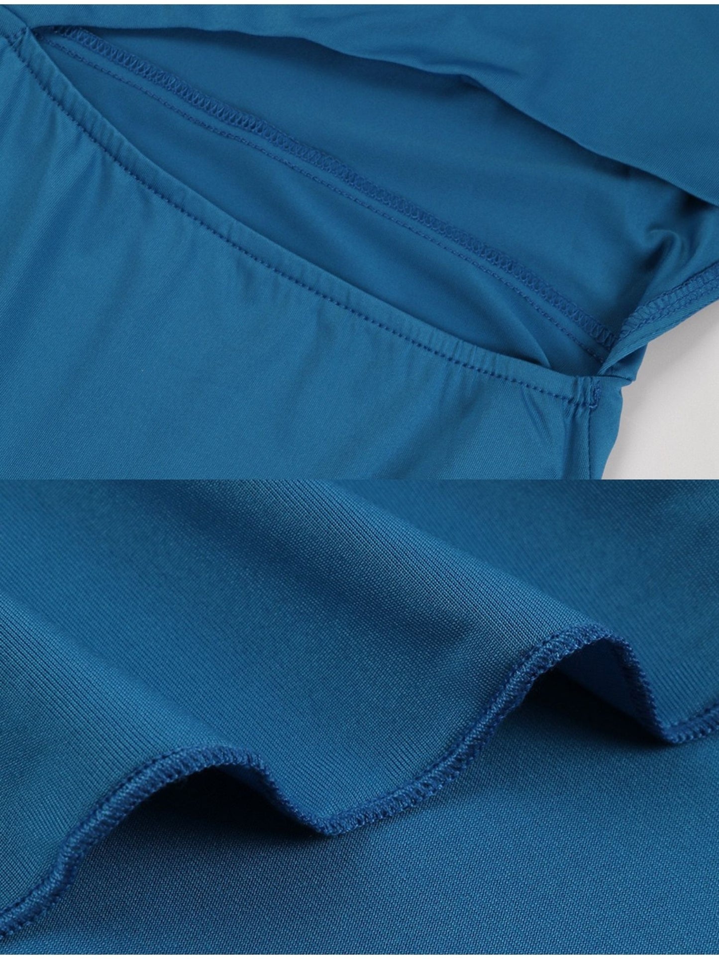 Royal Blue One-shoulder Dress