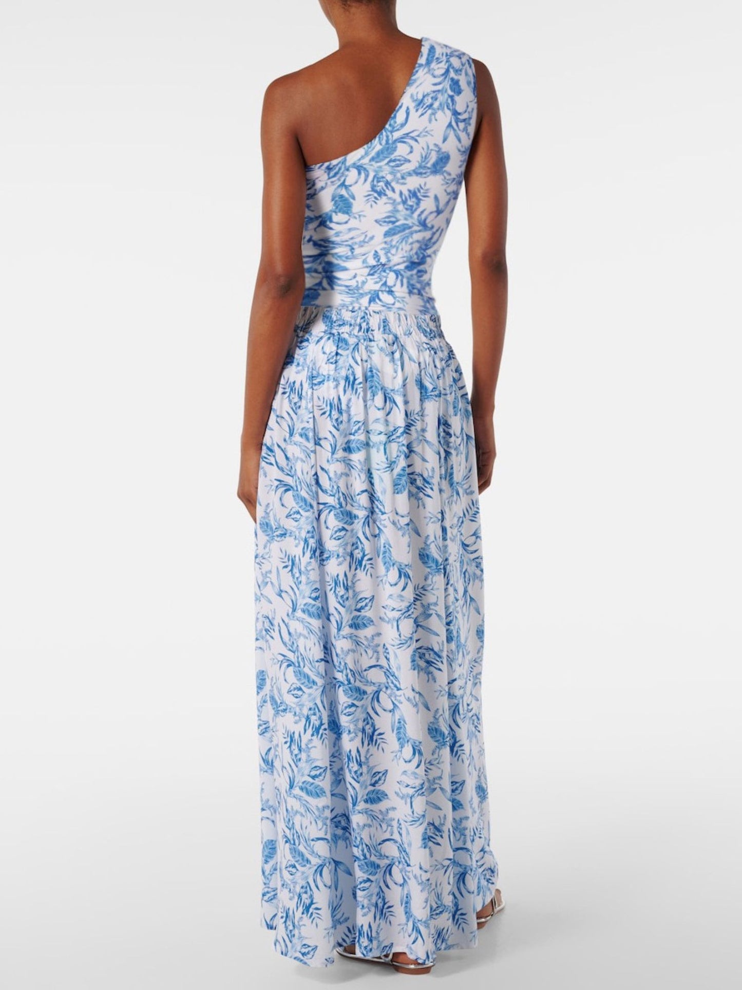 One-Shoulder Floral Monokini set