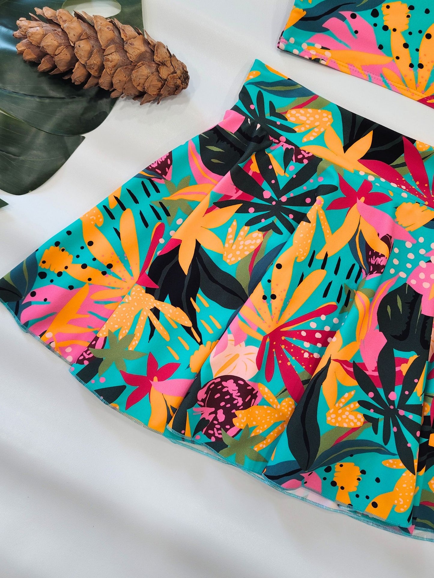 Tropical Pop Halterkini Set