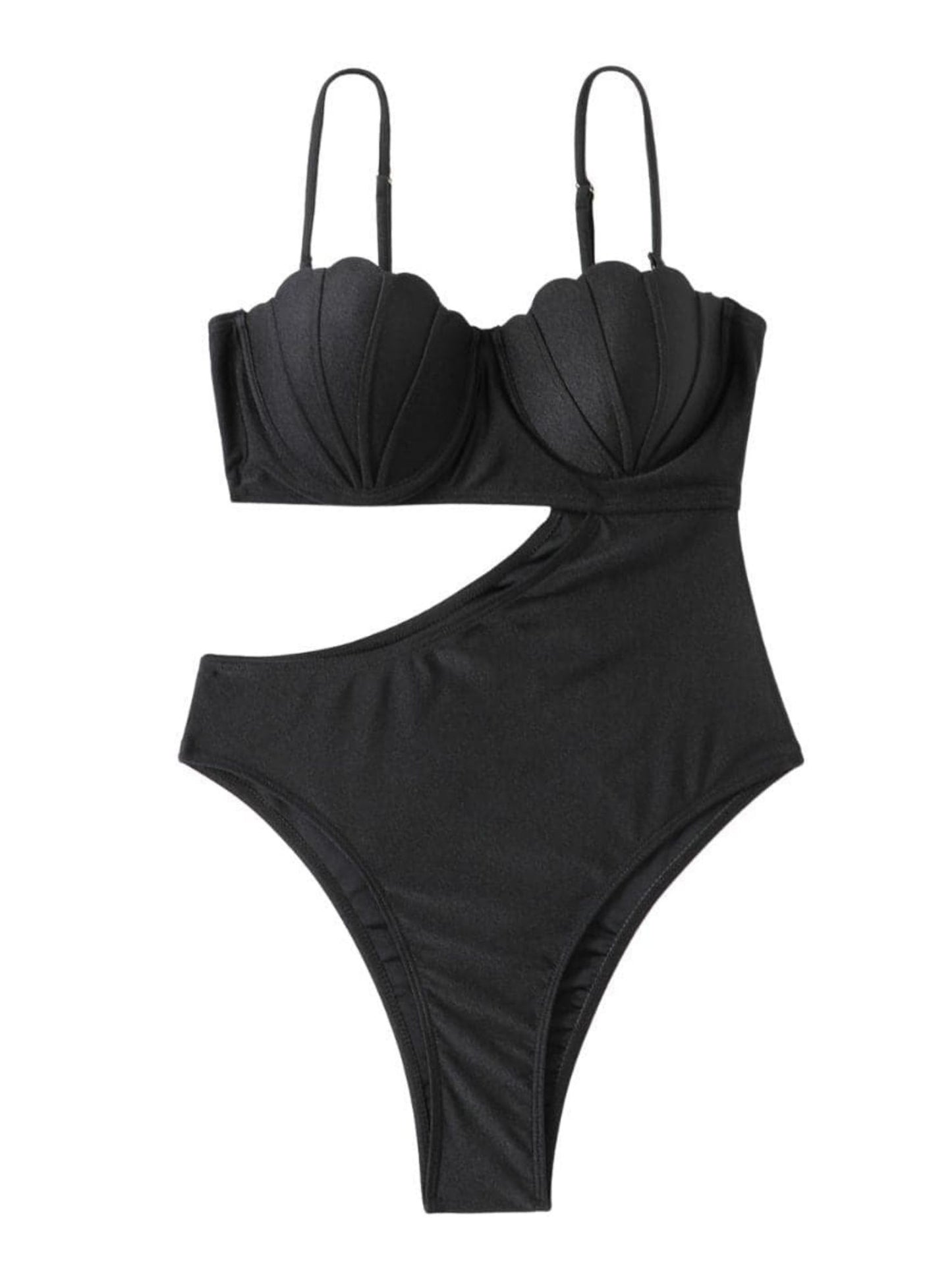 Black Scallop Monokini