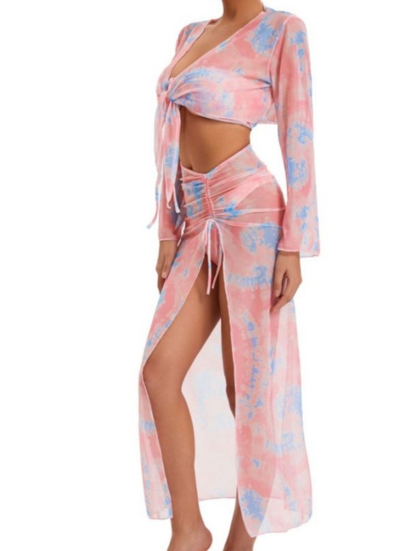 Pastel Tie-Dye Swimwear