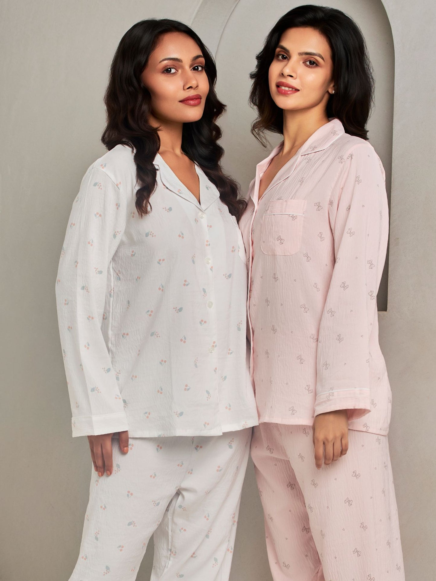 Cotton Rich Printed Loungewear Set