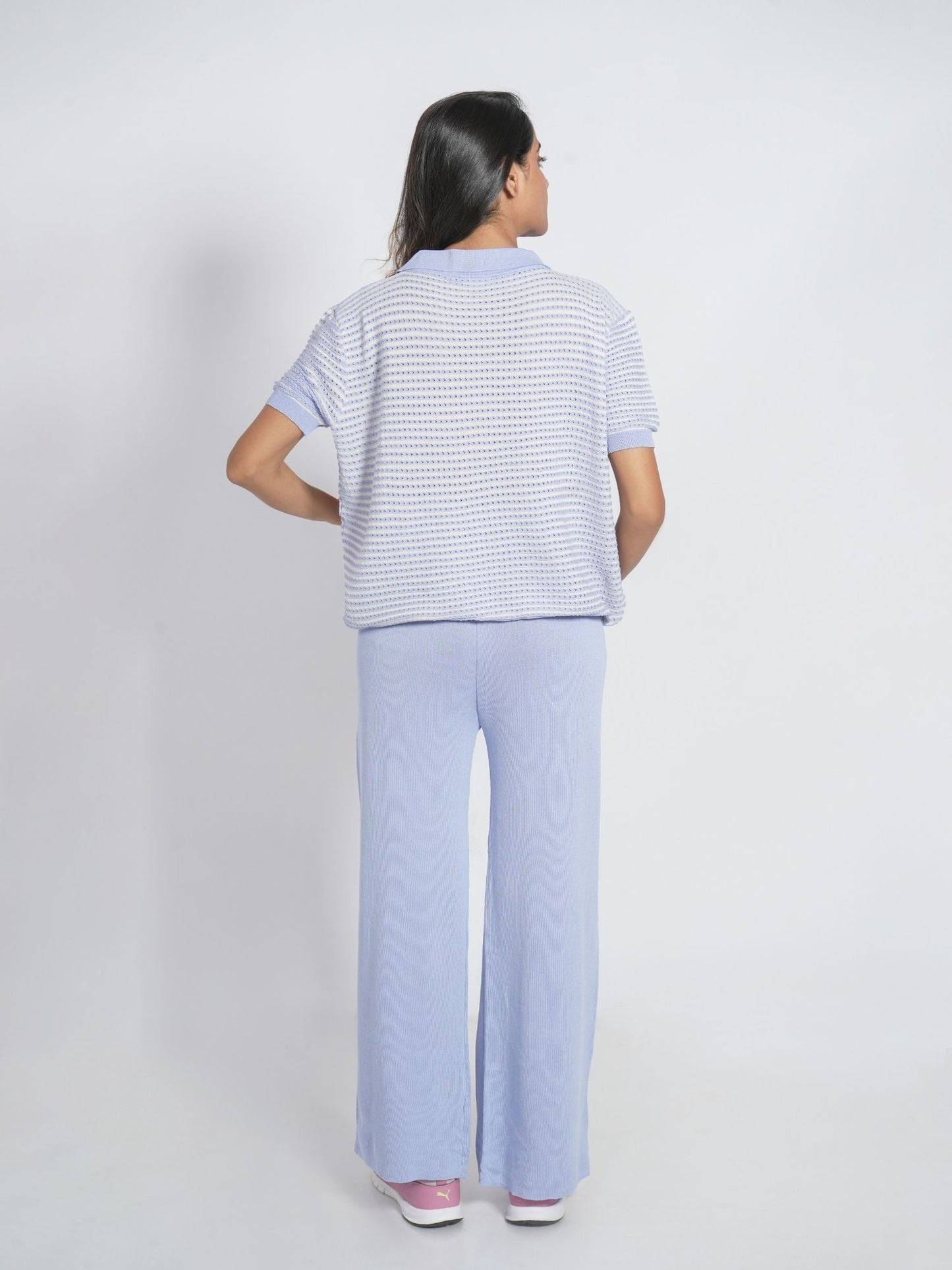 Light Blue Polo Co-ord Set