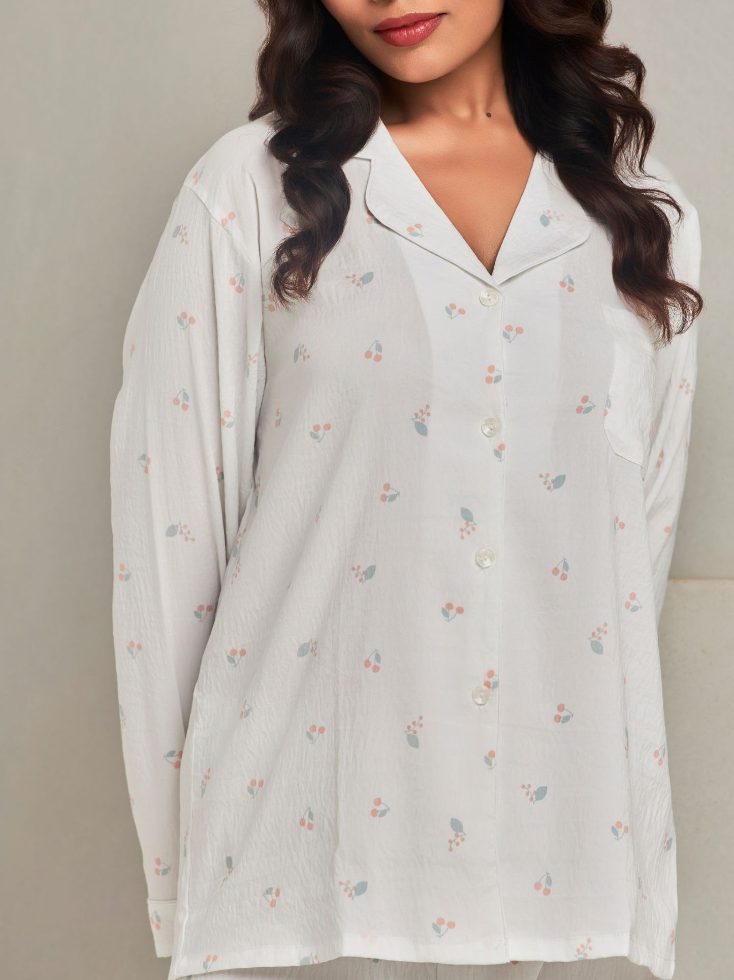 Cotton Rich Printed Loungewear Set