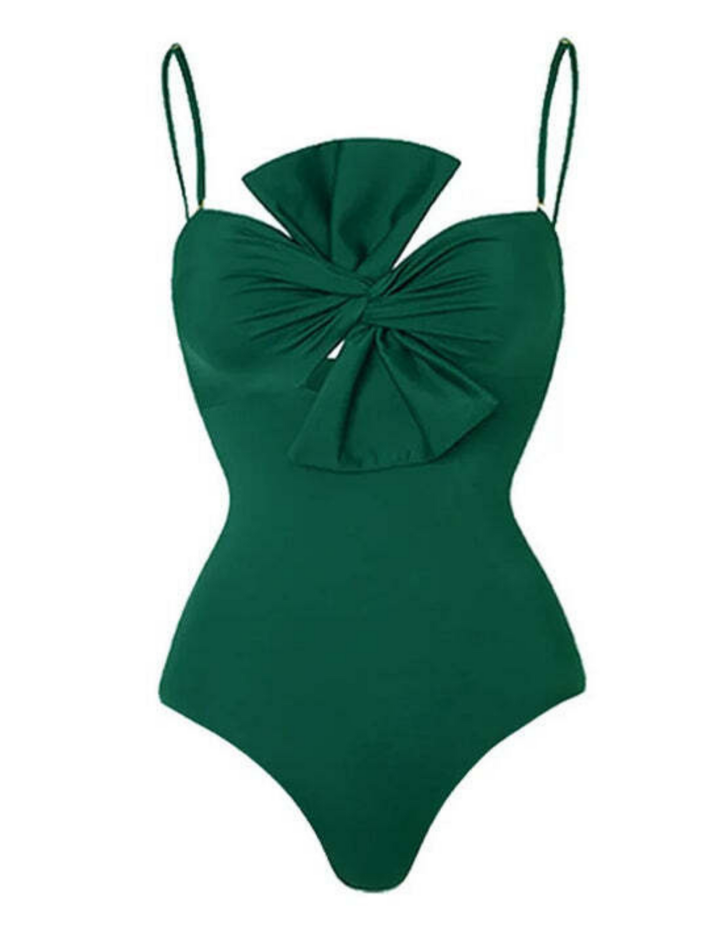 Green Bow Monokini Swimsuit