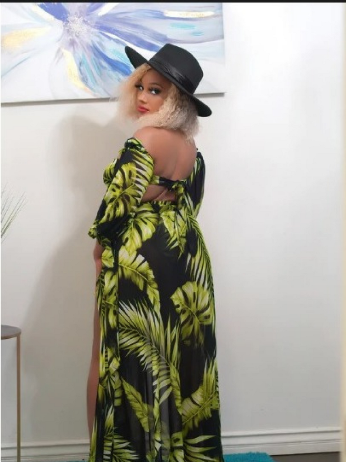 Green Palm Leaves Swimwear
