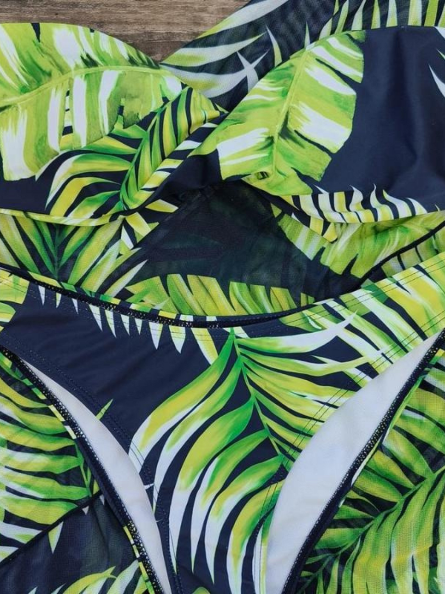 Green Palm Leaves Swimwear