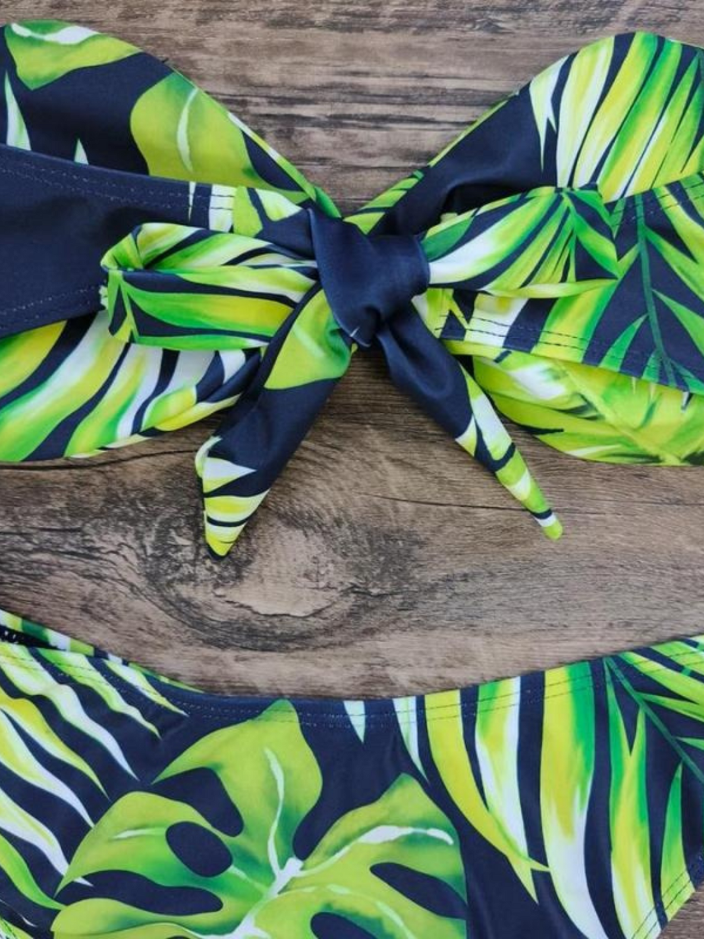 Green Palm Leaves Swimwear