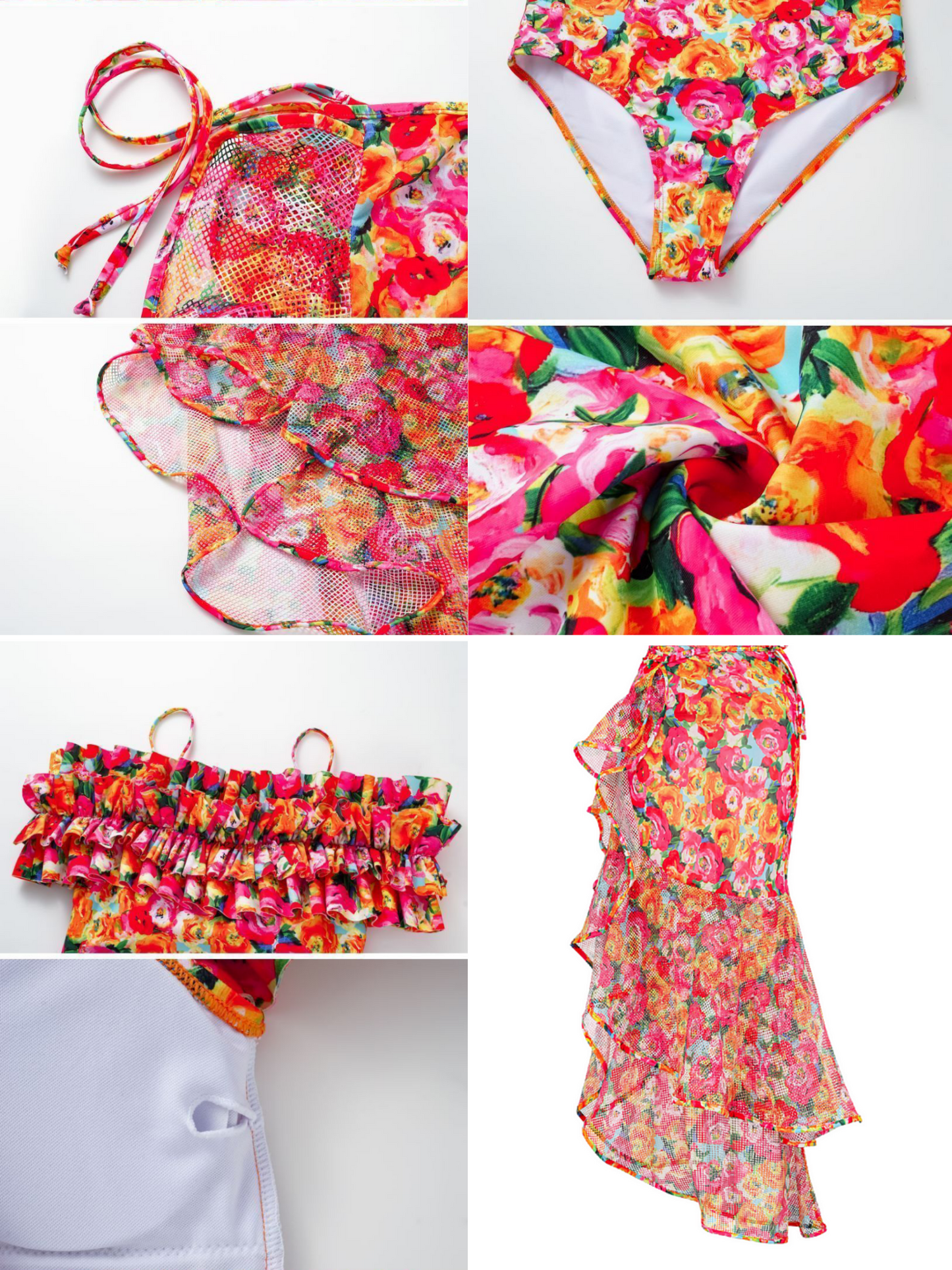Off Shoulder Blossom Swimwear