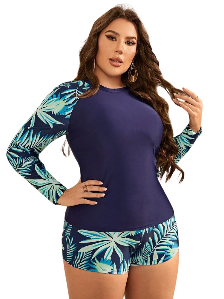 Indigo Shorts and Top Swimwear