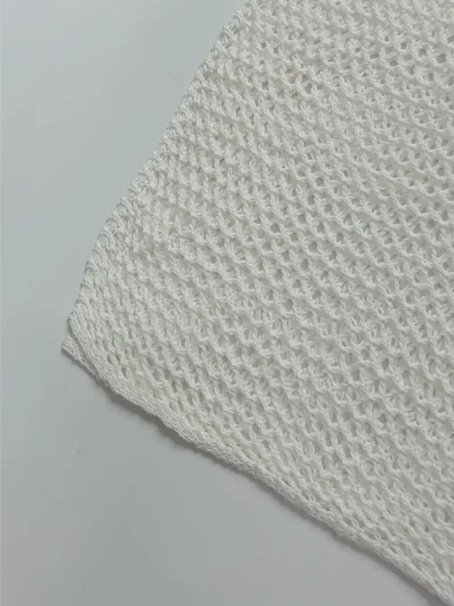 Mesh Front-Tie Cover-Up Skirt