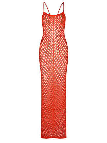 Calypso Sunset Crochet Maxi Dress