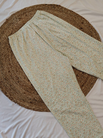 Green Plus Size Cotton Sleepwear Set