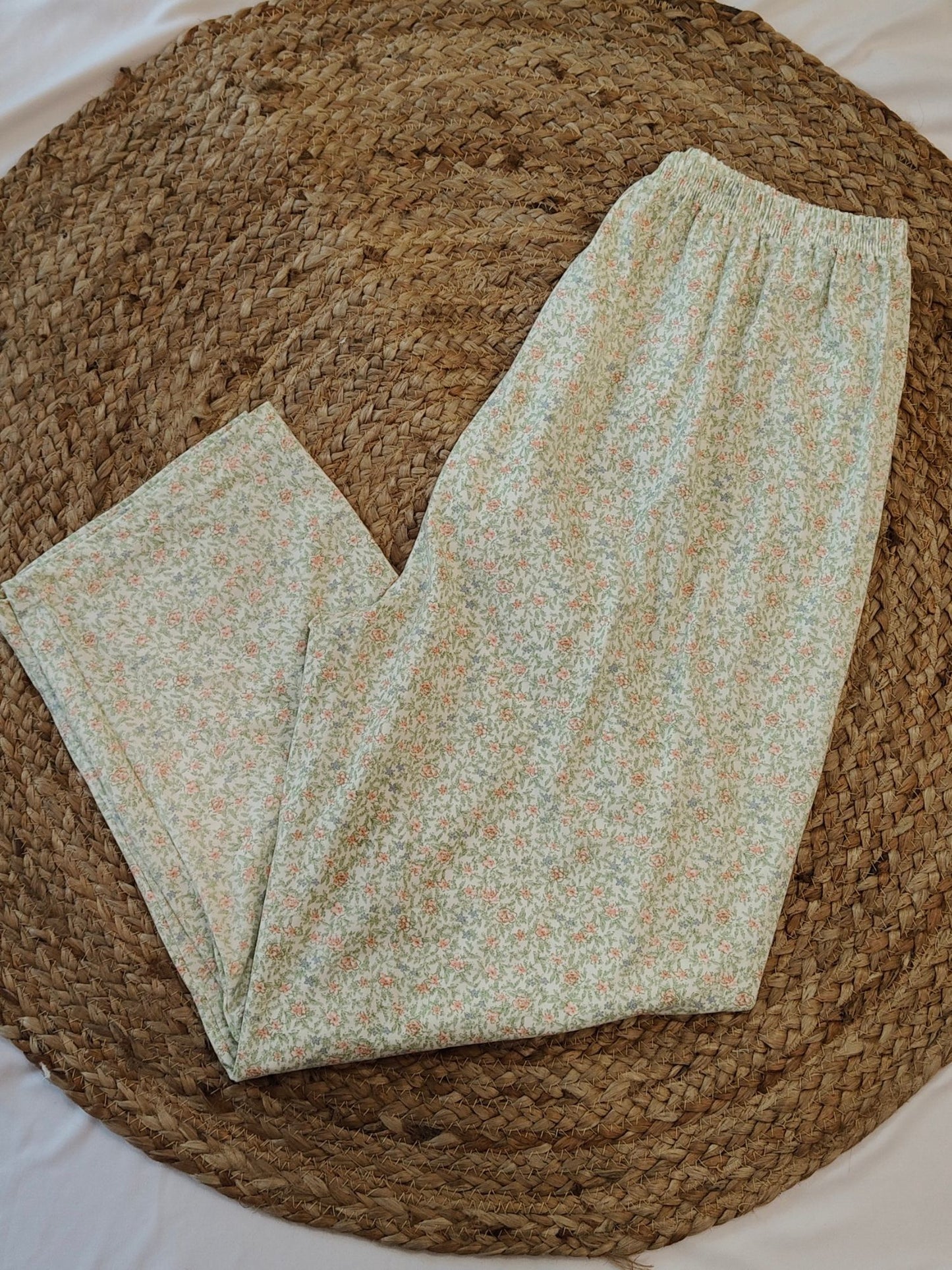 Green Plus Size Cotton Sleepwear Set