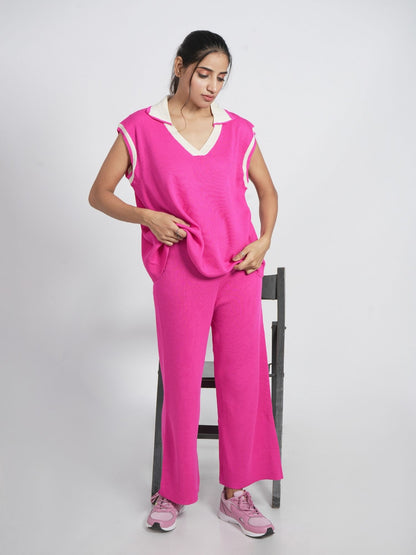 Pink Sporty Loungewear Set