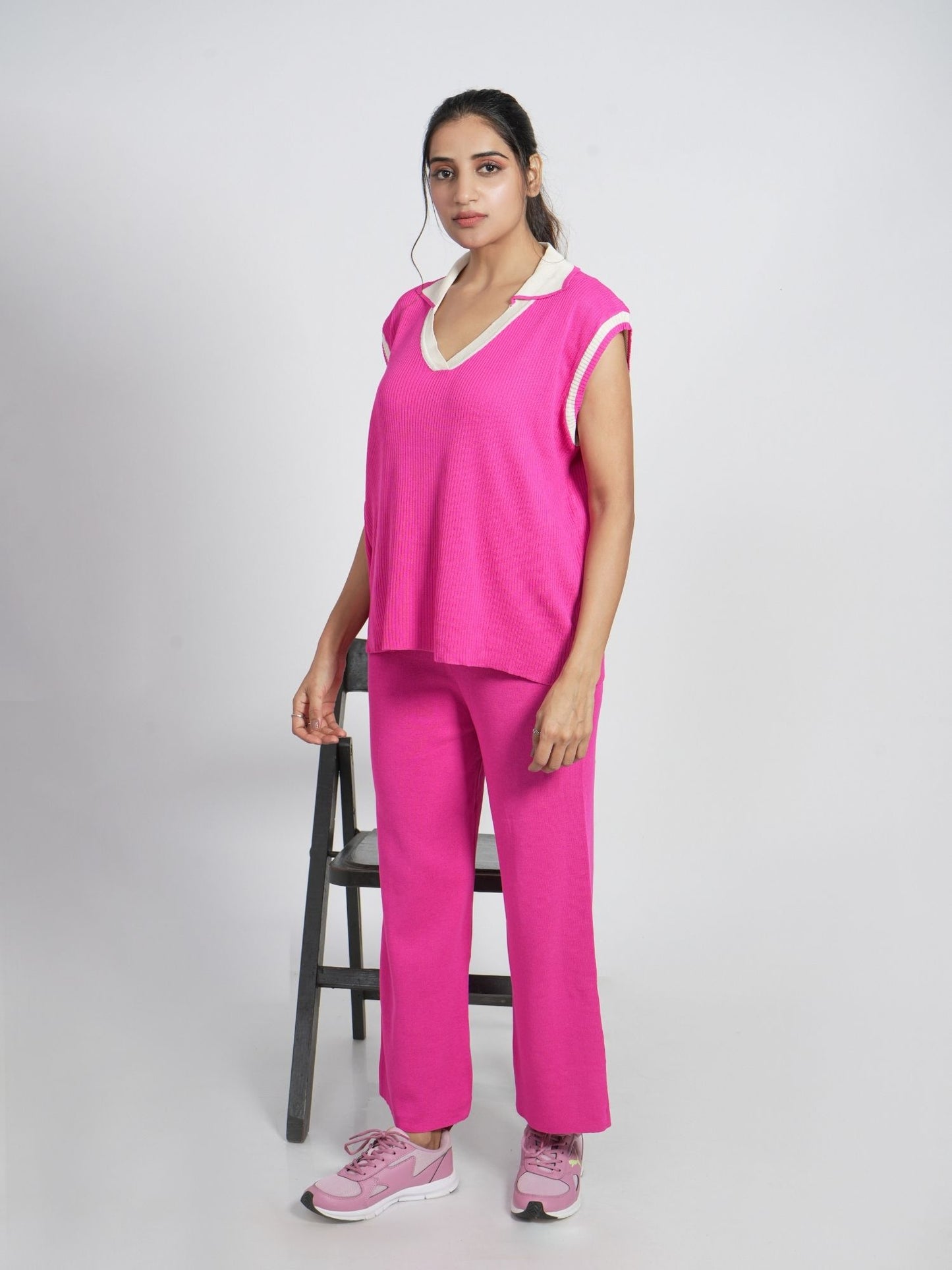 Pink Sporty Loungewear Set