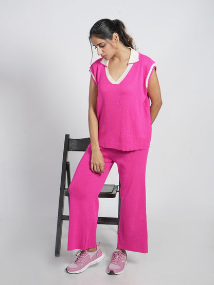 Pink Sporty Loungewear Set