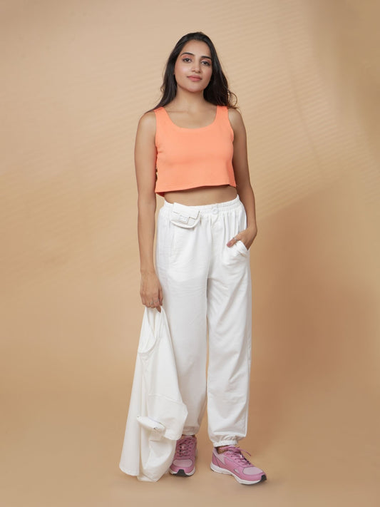 White Tee Loungewear Set