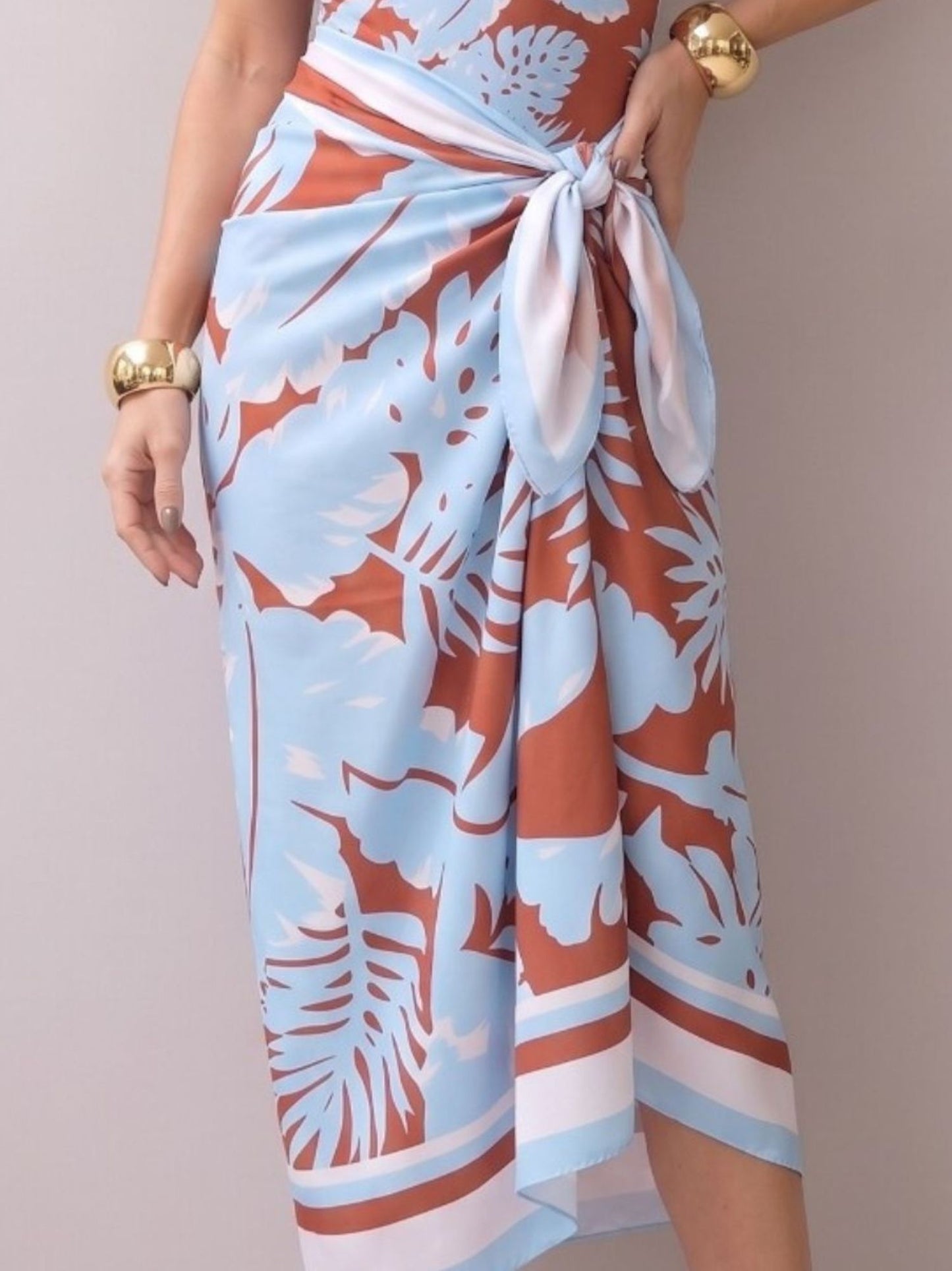 Tropical Print Swimsuit