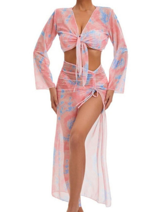 Pastel Tie-Dye Swimwear