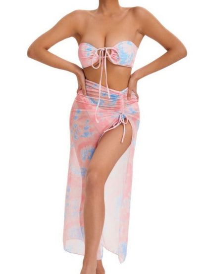 Pastel Tie-Dye Swimwear