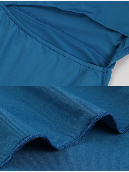 Royal Blue One-shoulder Dress