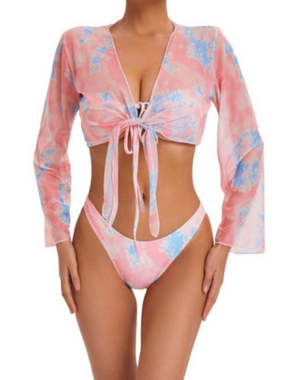 Pastel Tie-Dye Swimwear
