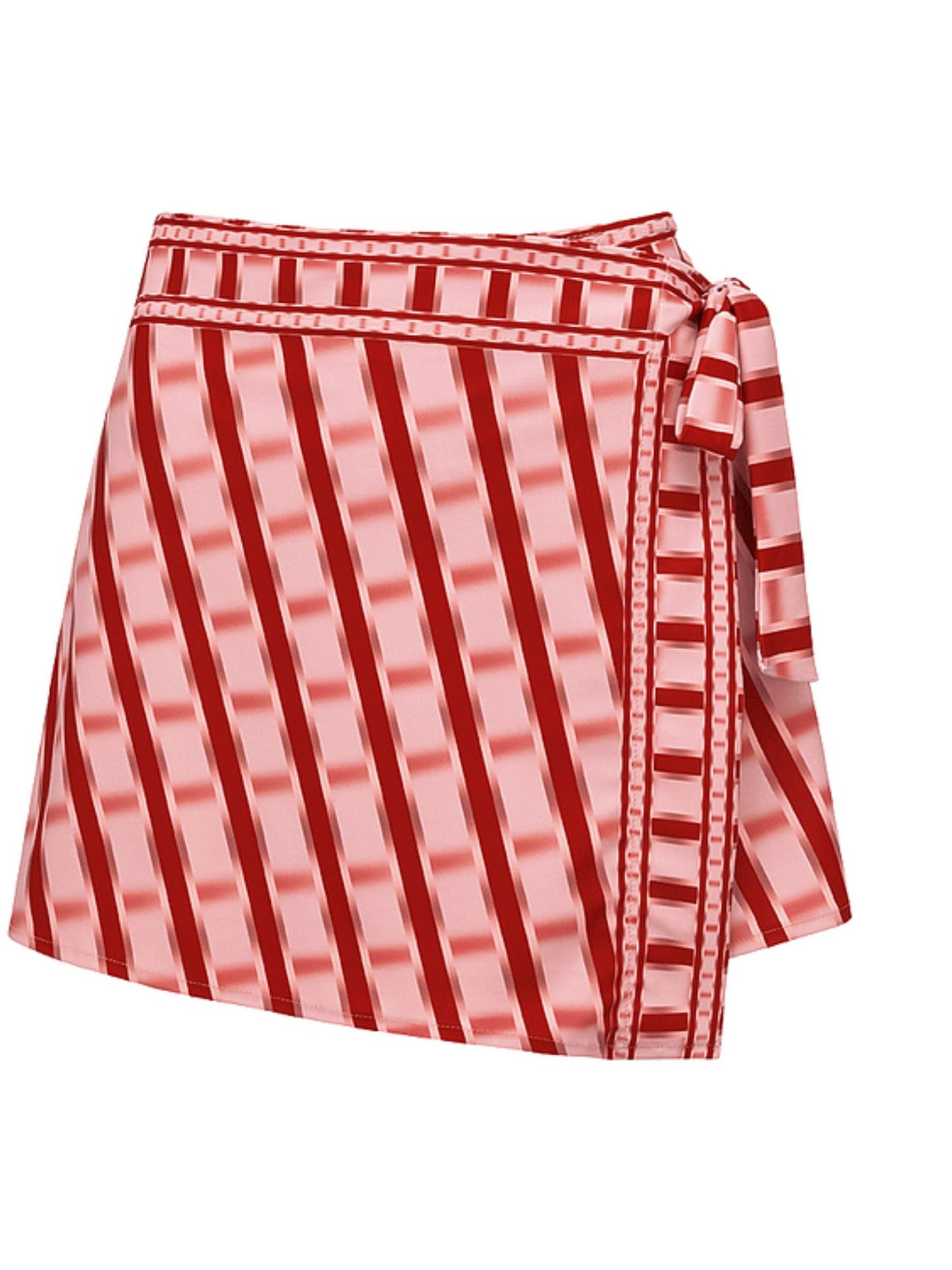 Rosé Waves Bikini Set With Sarong