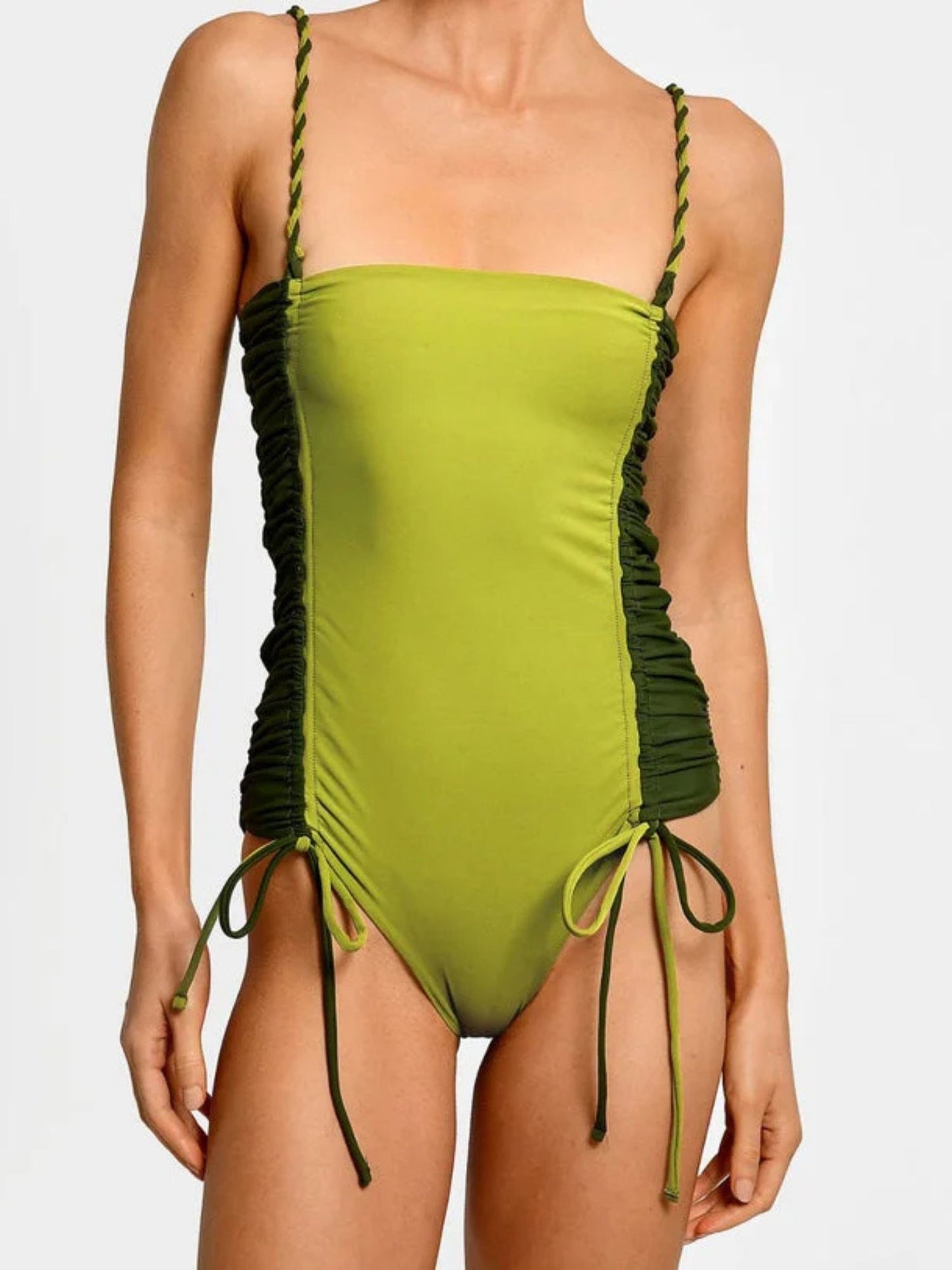 Olive Aura Monokini and Sarong