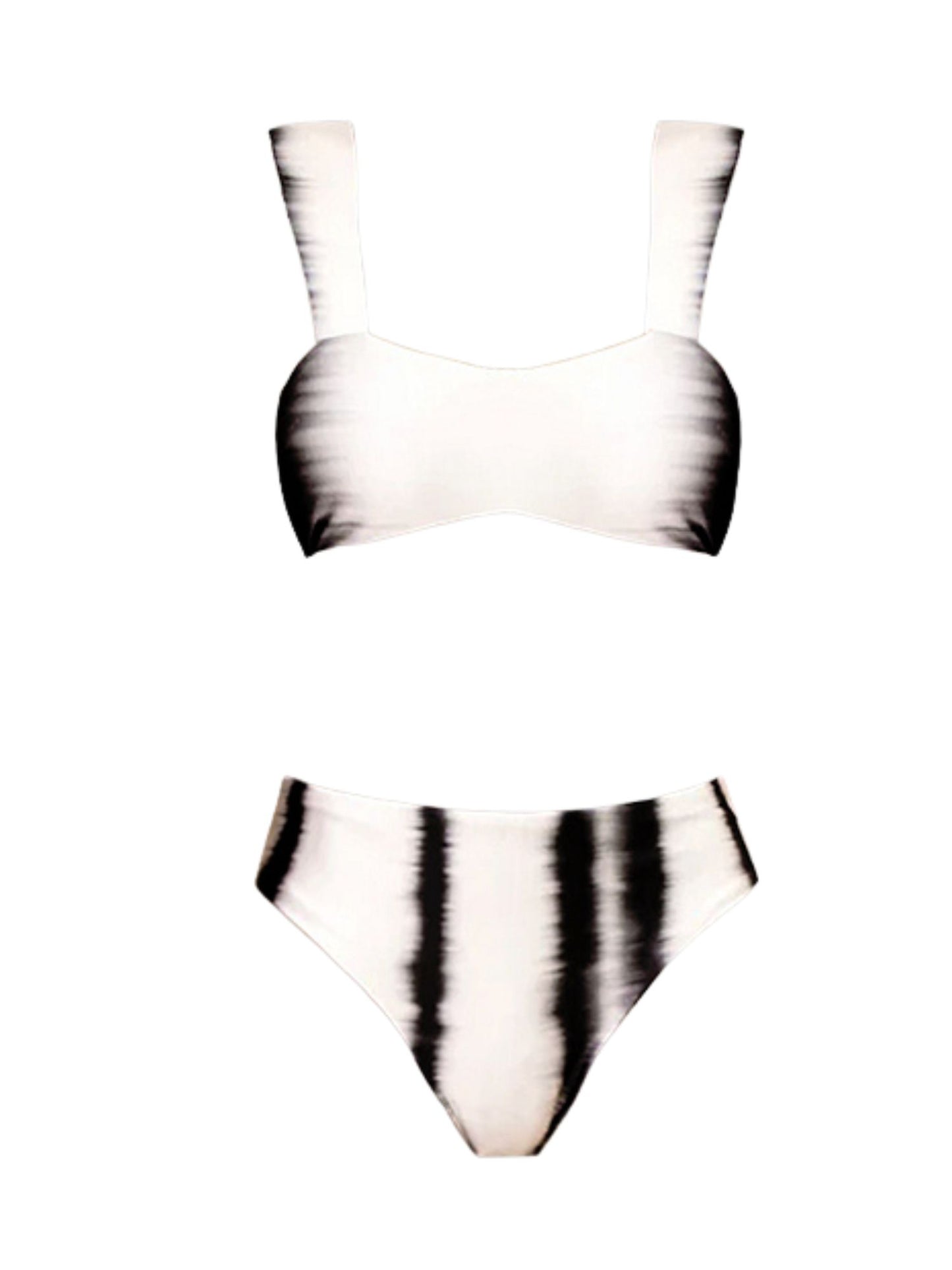 Monochrome Mirage Bikini Set And Sarong