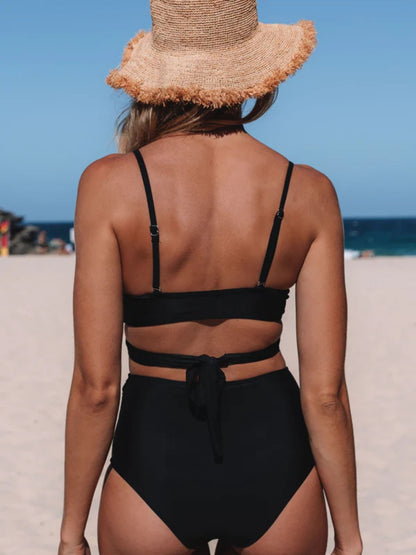 Black High-Waisted Bikini Set