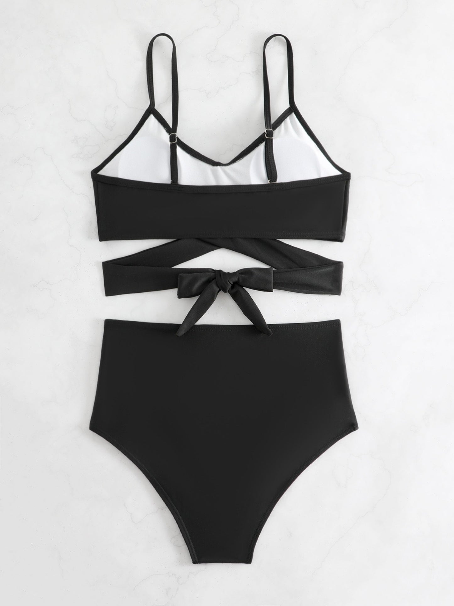 Black High-Waisted Bikini Set