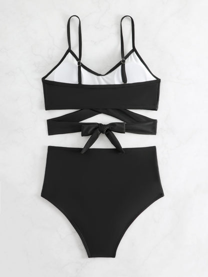 Black High-Waisted Bikini Set