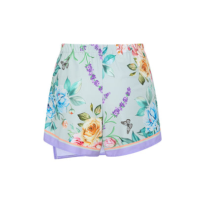 Pastel Bloom Bandeau Bikini Set And Skirt