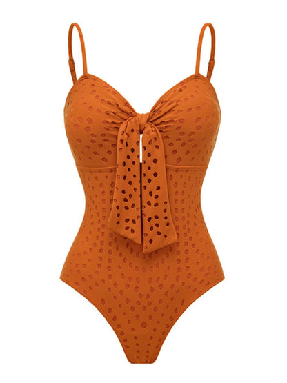 Tangerine Cutwork Monokini