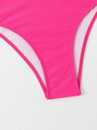 Pink Paradise Monokini And Jacket