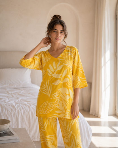 Yellow Floral Co-Ord Set