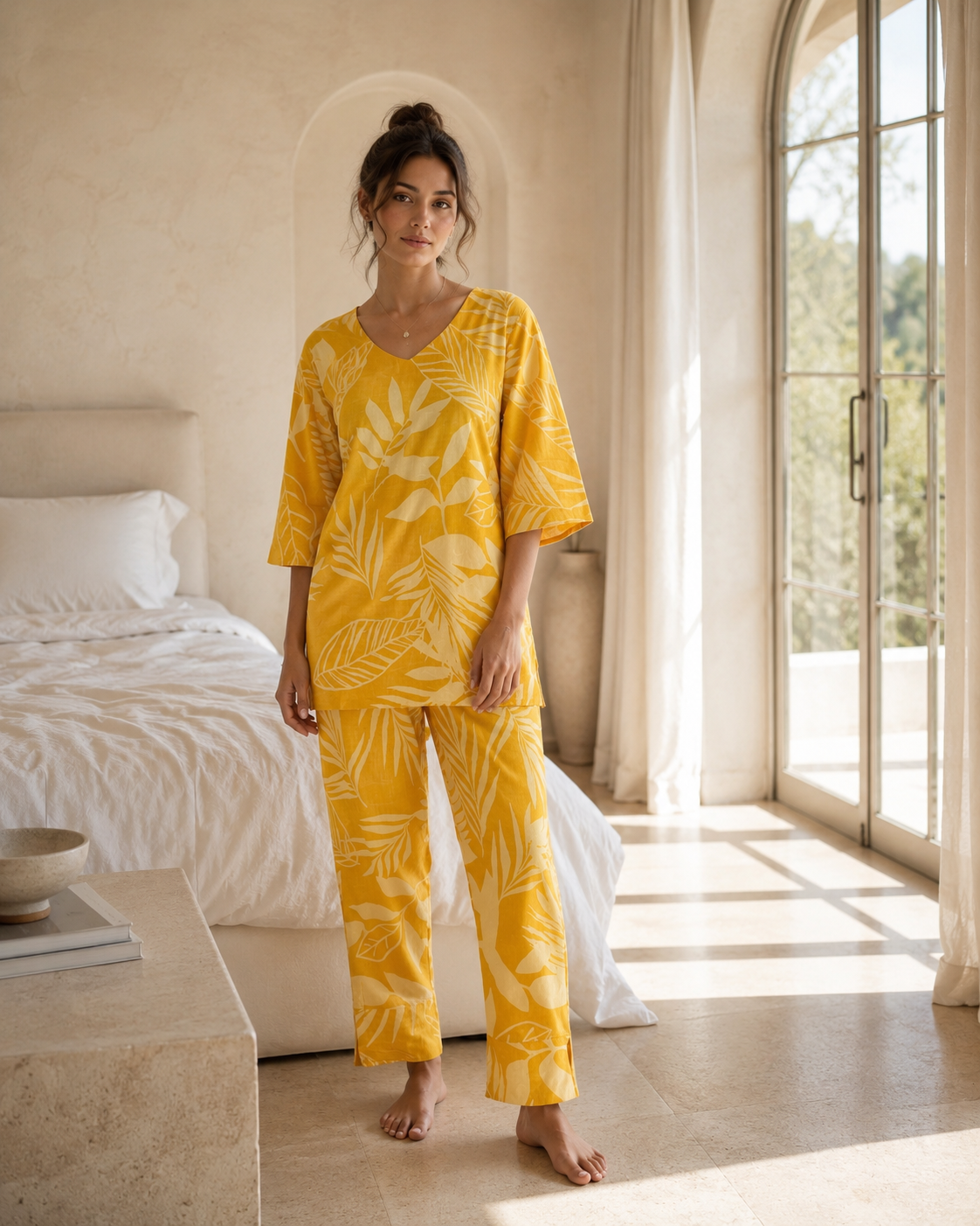 Yellow Floral Co-Ord Set