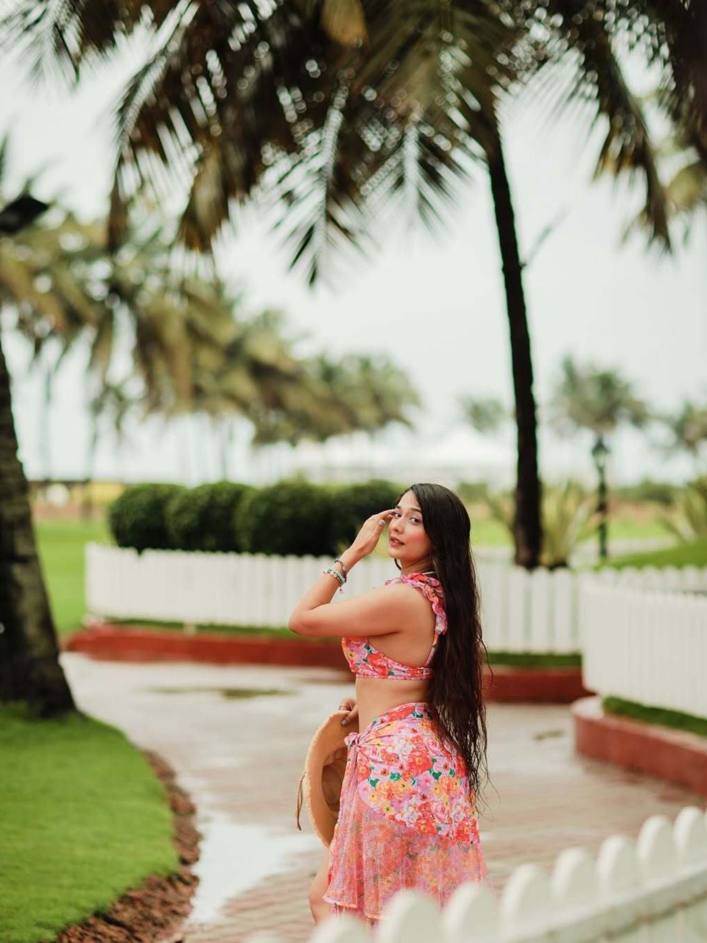 Multi Blossom Ruffled Swimwear