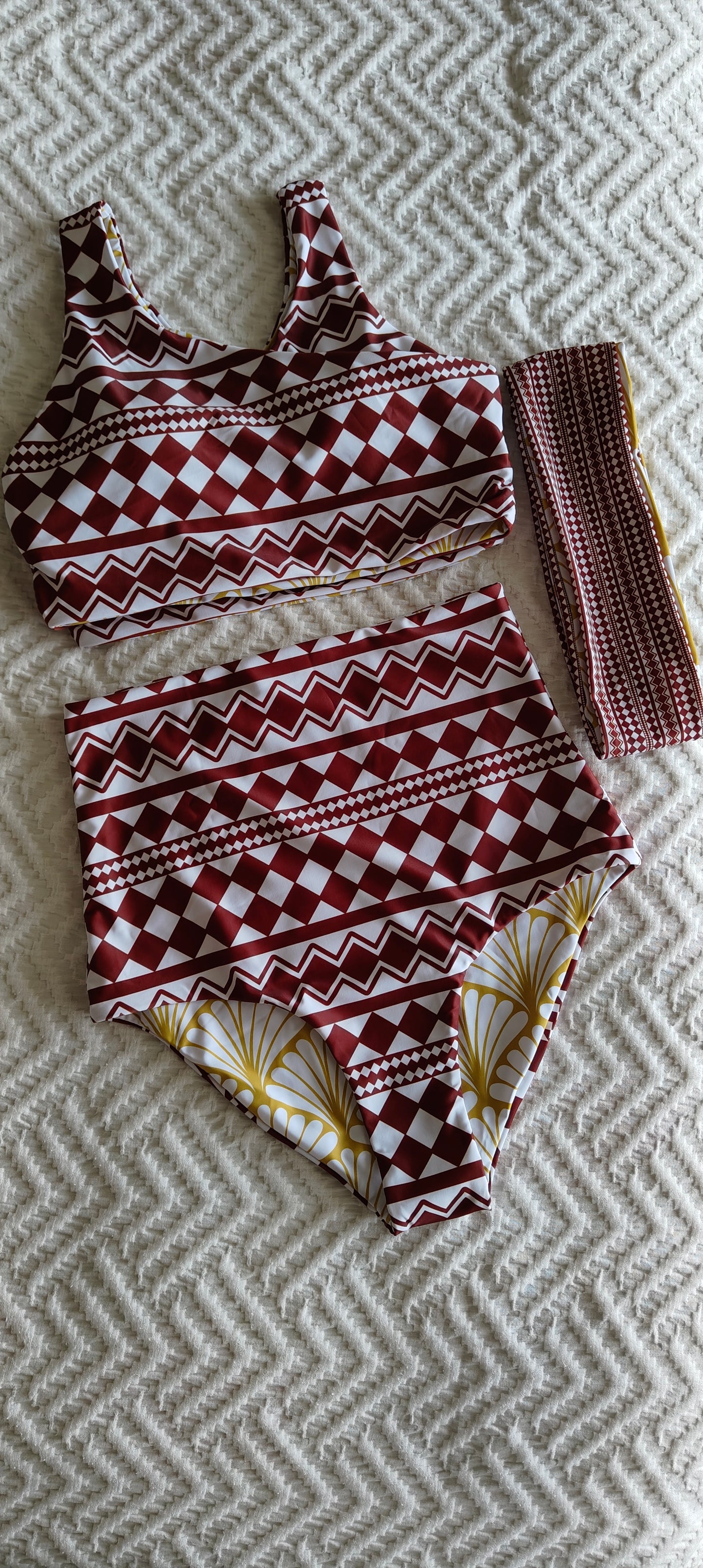 Tribal Print Bikni Set.