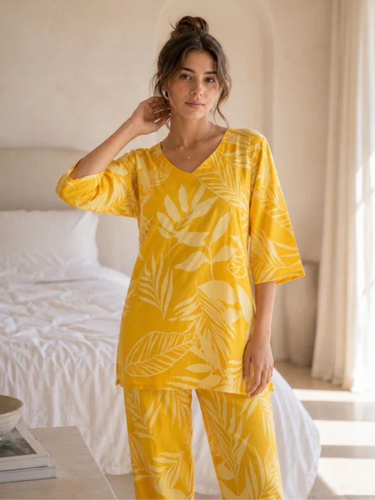 Yellow Floral Co-Ord Set