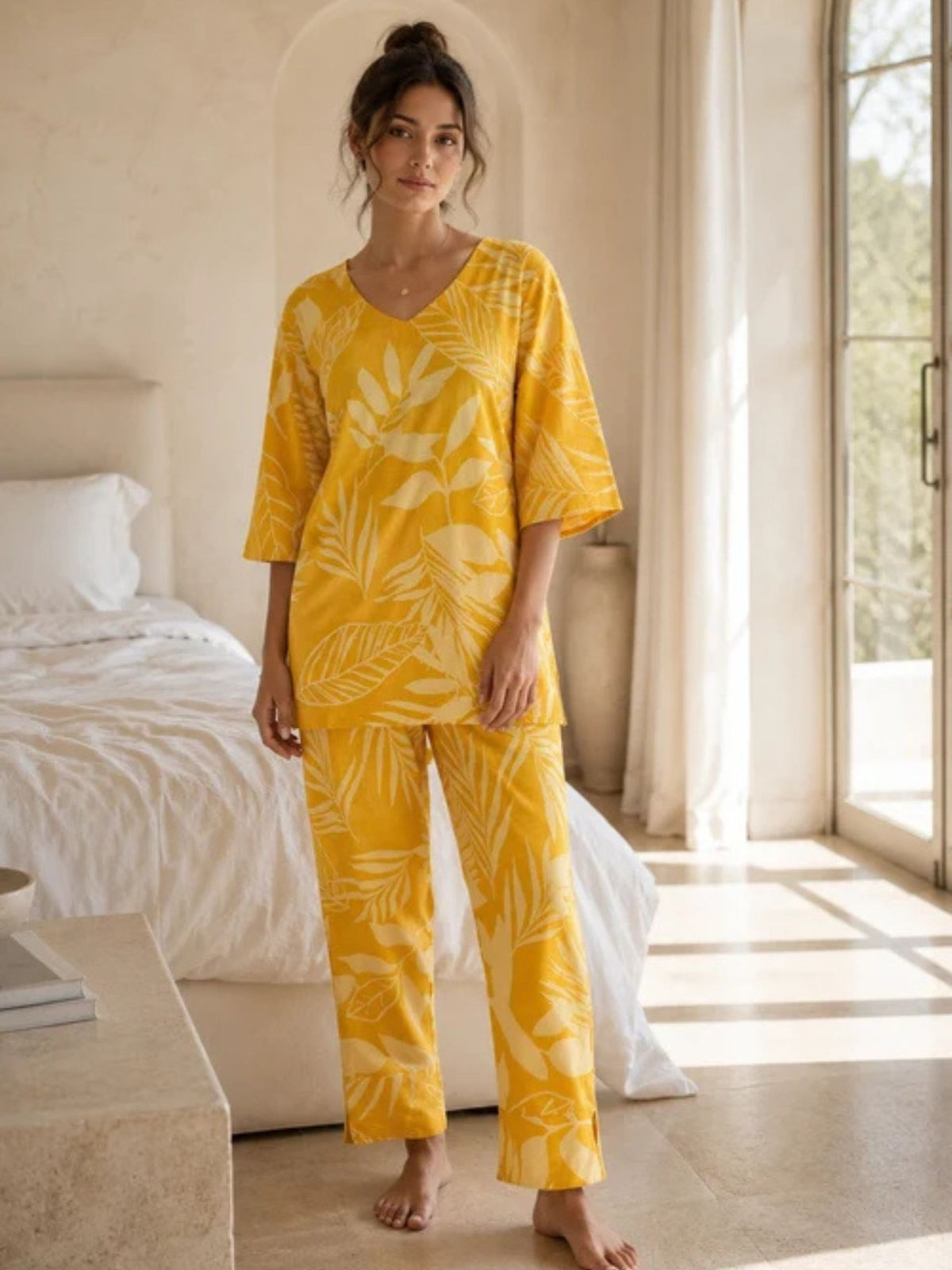 Yellow Floral Co-Ord Set