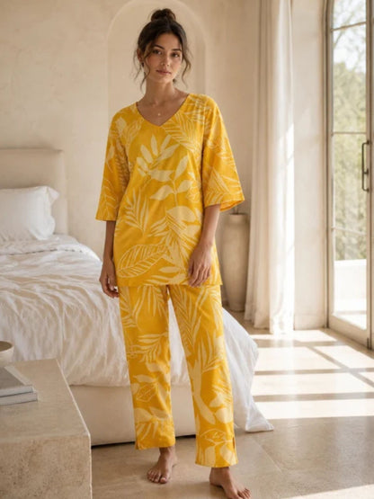 Yellow Floral Co-Ord Set