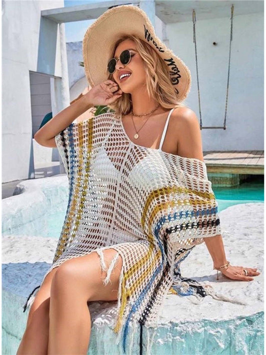 Handmade Crotchet White Sarong